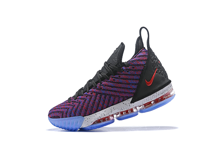 2019 Nike LeBron 16 Purple Blue Black Red - Click Image to Close